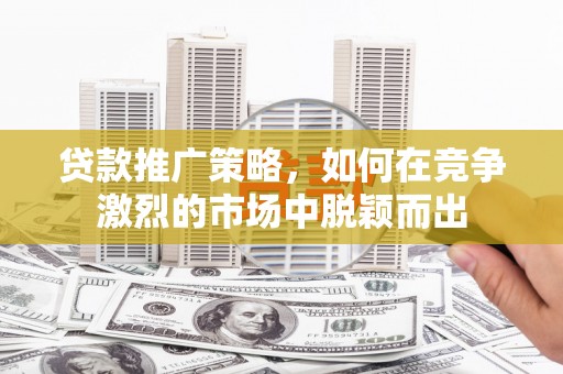 中原贷款推广策略，如何在竞争激烈的市场中脱颖而出