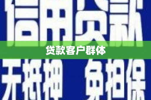 中原贷款客户群体