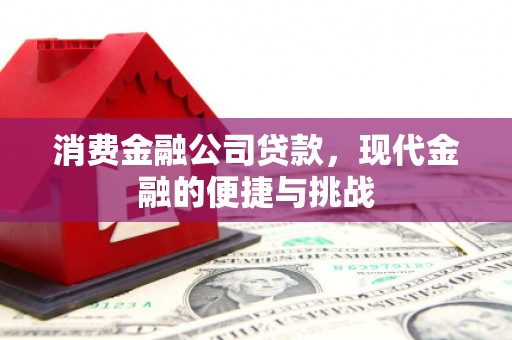 中原消费金融公司贷款，现代金融的便捷与挑战