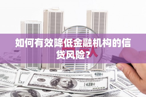 中原如何有效降低金融机构的信贷风险？