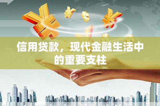 中原信用贷款，现代金融生活中的重要支柱