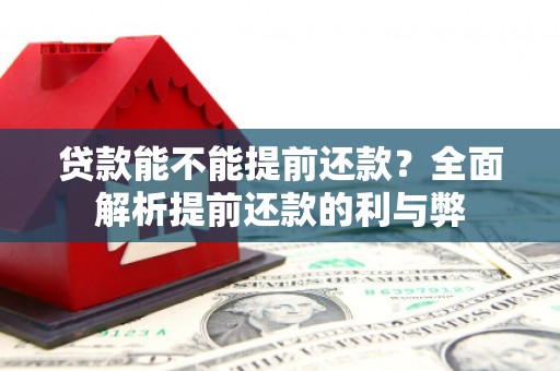 中原贷款能不能提前还款？全面解析提前还款的利与弊