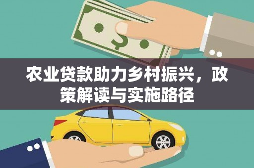 中原农业贷款助力乡村振兴，政策解读与实施路径