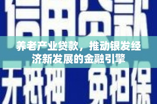 中原养老产业贷款，推动银发经济新发展的金融引擎