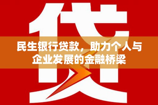 中原民生银行贷款，助力个人与企业发展的金融桥梁