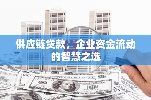 中原供应链贷款，企业资金流动的智慧之选