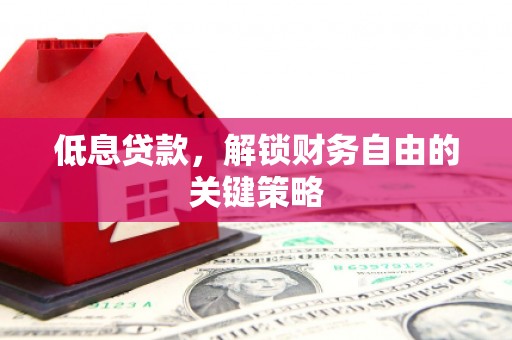 中原低息贷款，解锁财务自由的关键策略