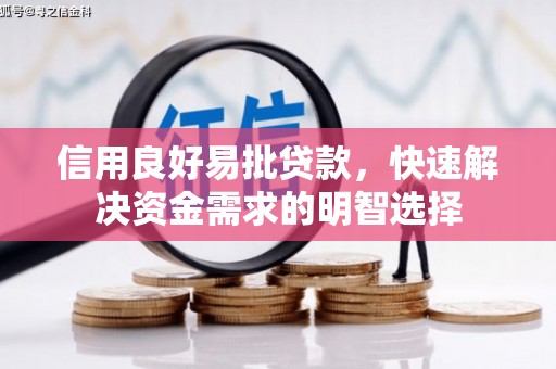 中原信用良好易批贷款，快速解决资金需求的明智选择