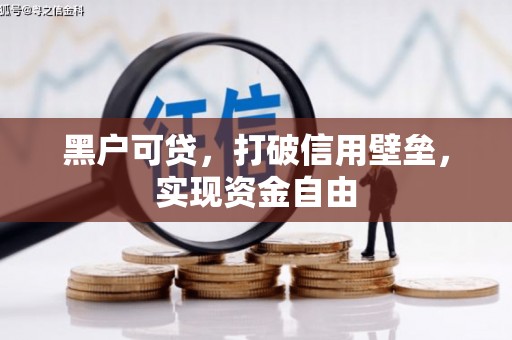 中原黑户可贷，打破信用壁垒，实现资金自由