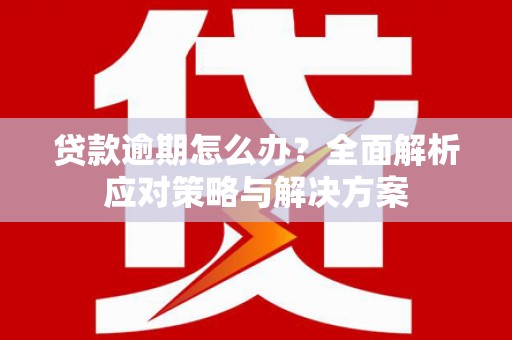 中原贷款逾期怎么办？全面解析应对策略与解决方案