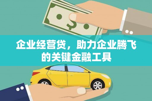 中原企业经营贷，助力企业腾飞的关键金融工具