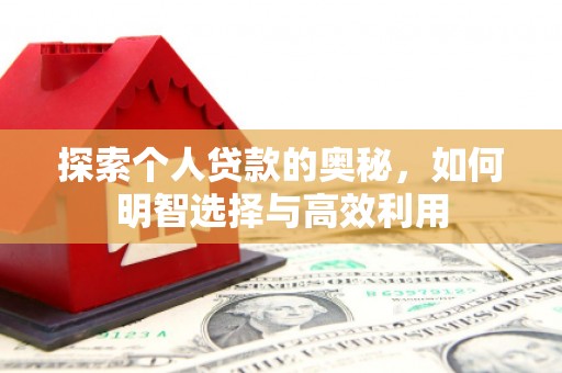 中原探索个人贷款的奥秘，如何明智选择与高效利用