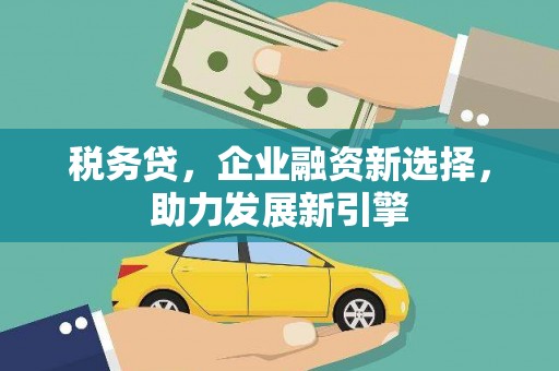 中原税务贷，企业融资新选择，助力发展新引擎