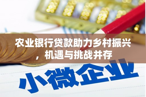 中原农业银行贷款助力乡村振兴，机遇与挑战并存