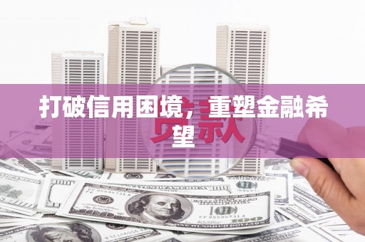 中原打破信用困境，重塑金融希望