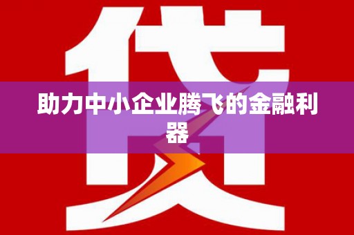 中原助力中小企业腾飞的金融利器