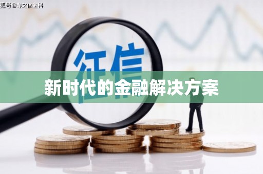 中原新时代的金融解决方案