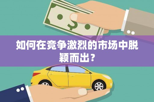 中原如何在竞争激烈的市场中脱颖而出？
