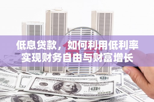 中原低息贷款，如何利用低利率实现财务自由与财富增长