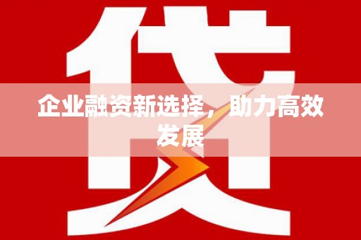 中原企业融资新选择，助力高效发展