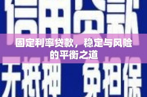 中原固定利率贷款，稳定与风险的平衡之道